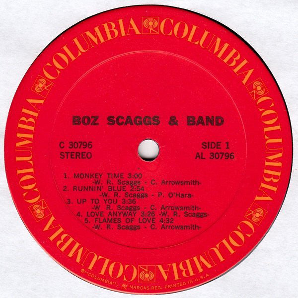 Boz Scaggs & Band : Boz Scaggs & Band (LP, Album, Ter)