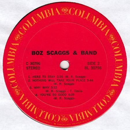 Boz Scaggs & Band : Boz Scaggs & Band (LP, Album, Ter)