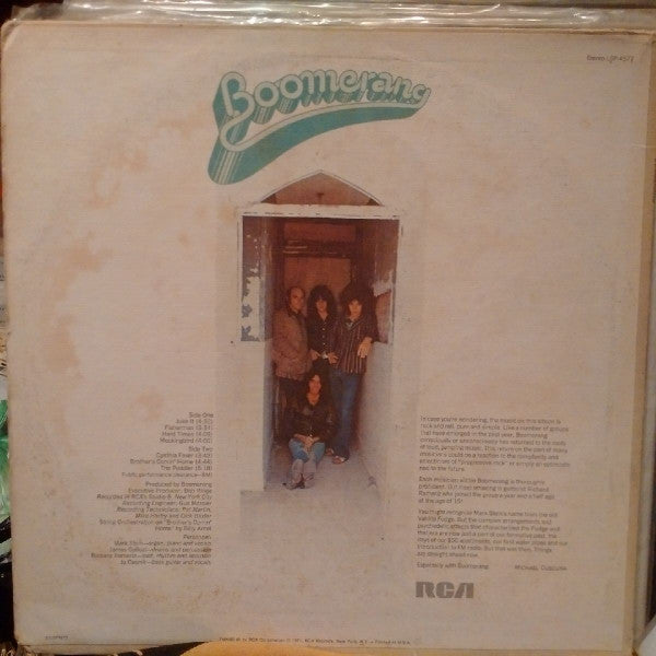 Boomerang (8) Featuring Mark Stein : Boomerang (LP, Album, Hol)