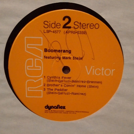 Boomerang (8) Featuring Mark Stein : Boomerang (LP, Album, Hol)