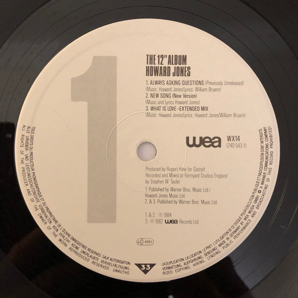 Howard Jones : The 12" Album (LP, Album)