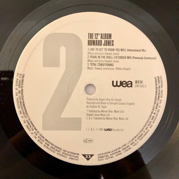 Howard Jones : The 12" Album (LP, Album)