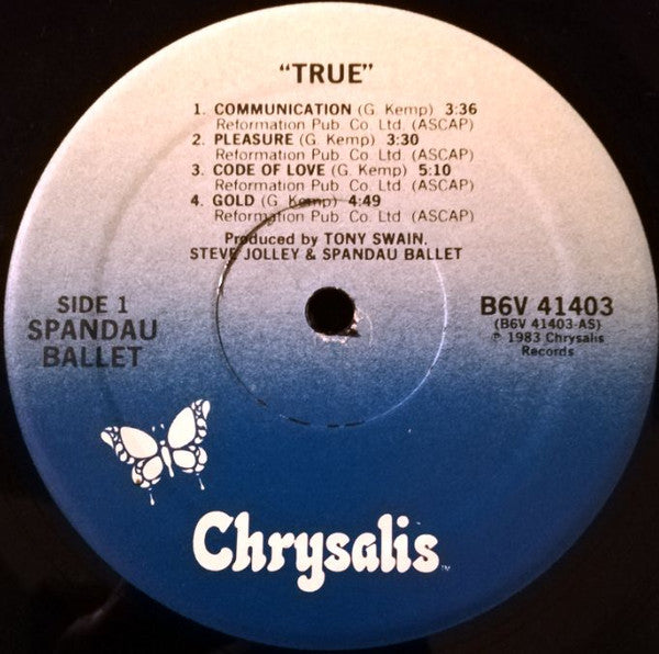 Spandau Ballet : True (LP, Album, PRC)