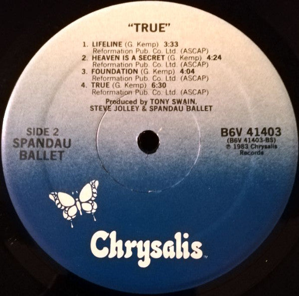Spandau Ballet : True (LP, Album, PRC)