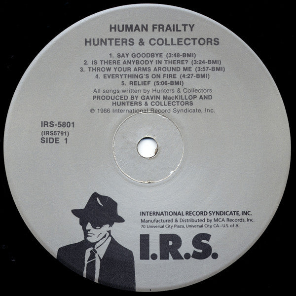 Hunters & Collectors : Human Frailty (LP, Album, Glo)