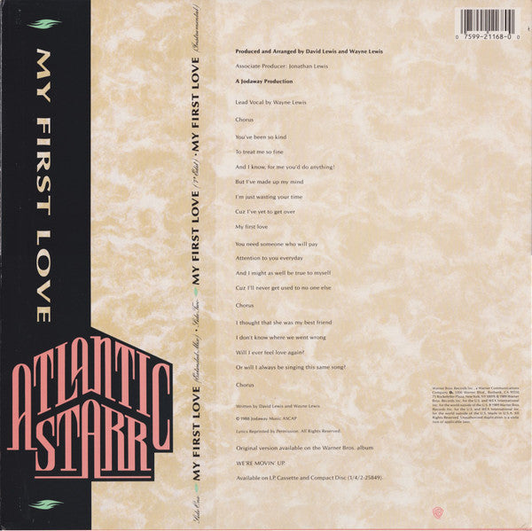 Atlantic Starr : My First Love (12", Maxi)