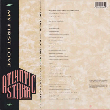 Atlantic Starr : My First Love (12", Maxi)