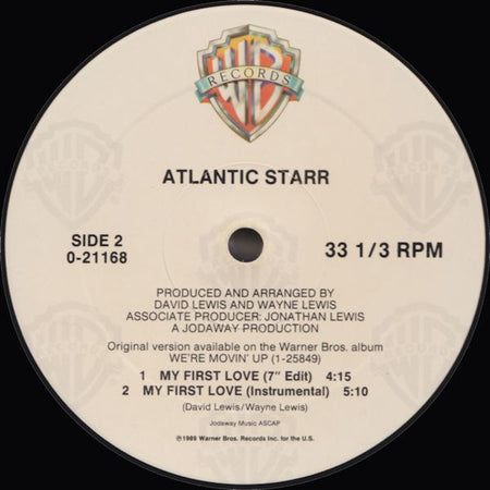 Atlantic Starr : My First Love (12", Maxi)