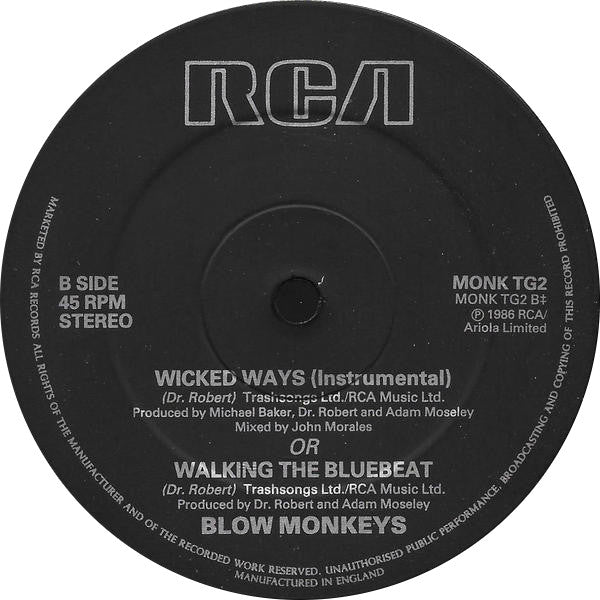 The Blow Monkeys : Wicked Ways (12", Single, Ltd, S/Edition, Dou)