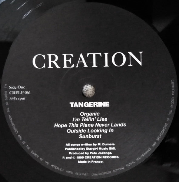 Tangerine (2) : Tangerine (LP, Album, Log)