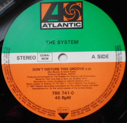 The System : Don't Disturb This Groove (12")