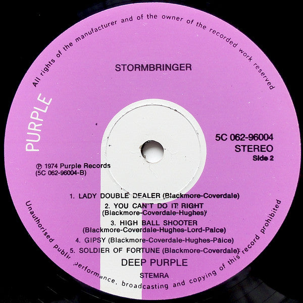 Deep Purple : Stormbringer (LP, Album)
