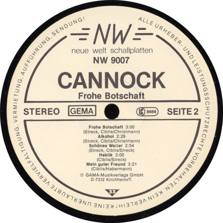 Cannock : Frohe Botschaft (LP, Album)