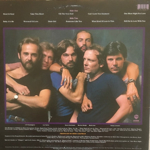 Exile (7) : Heart & Soul (LP, Album, Los)