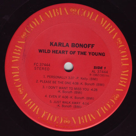 Karla Bonoff : Wild Heart Of The Young (LP, Album, Ter)