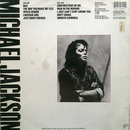 Michael Jackson : Bad (LP, Album, Gat)