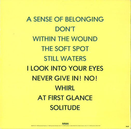 Global Infantilists : A Sense Of Belonging (LP, Album)