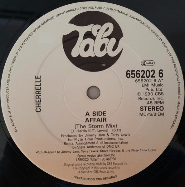 Cherrelle : Affair (Remixed) (12")