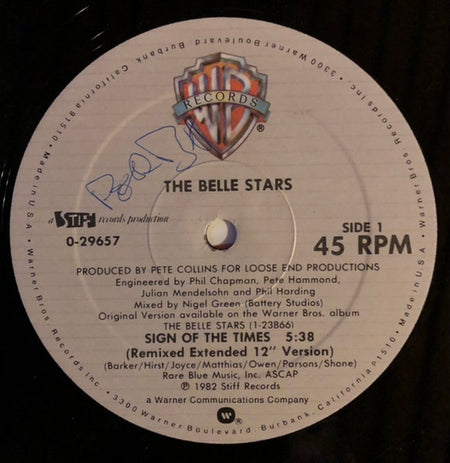 The Belle Stars : Sign Of The Times (12", Maxi, Spe)