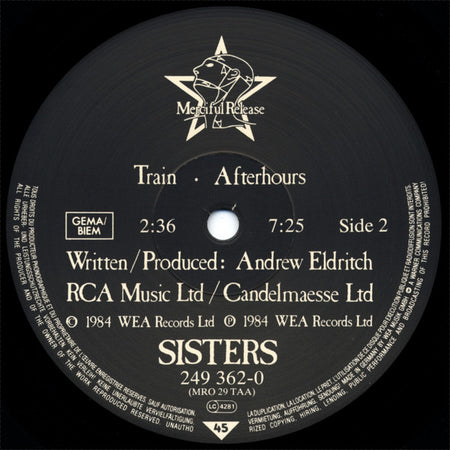 The Sisters Of Mercy : Body And Soul (12")