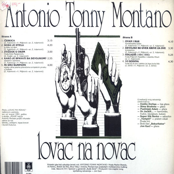 Tonny Montano : Lovac Na Novac (LP, Album)