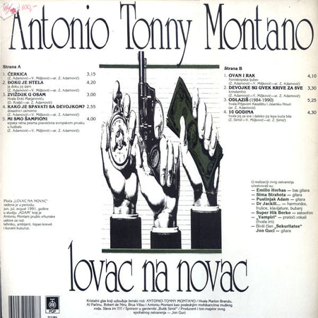 Tonny Montano : Lovac Na Novac (LP, Album)