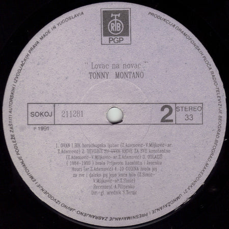 Tonny Montano : Lovac Na Novac (LP, Album)