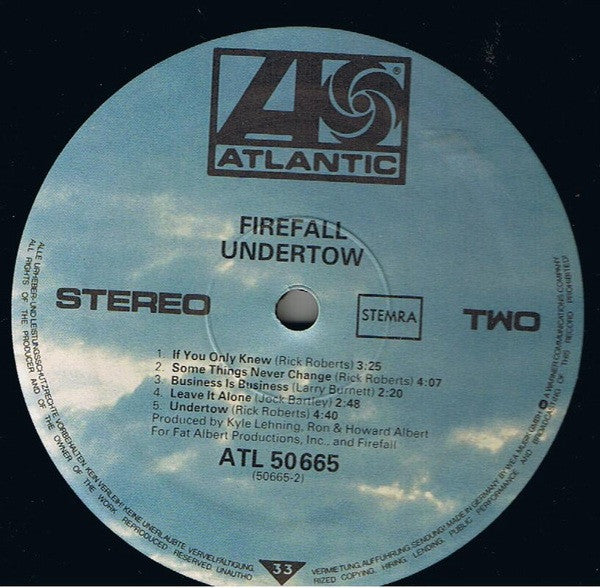 Firefall : Undertow (LP, Album)
