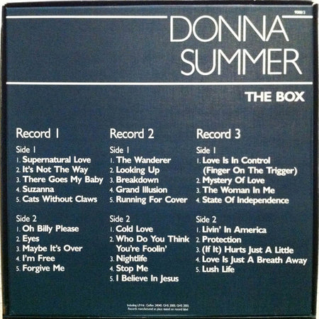 Donna Summer : The Box (Box, Comp + LP, Album, RE + LP, Album, RE + LP, Al)