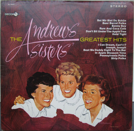 The Andrews Sisters : The Andrews Sisters' Greatest Hits (LP, Comp, Glo)