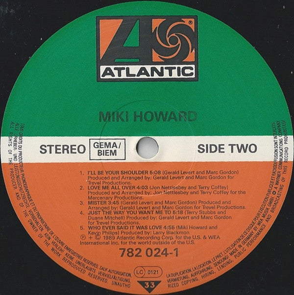 Miki Howard : Miki Howard (LP, Album)
