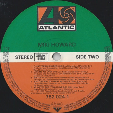 Miki Howard : Miki Howard (LP, Album)