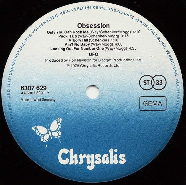 UFO (5) : Obsession (LP, Album)