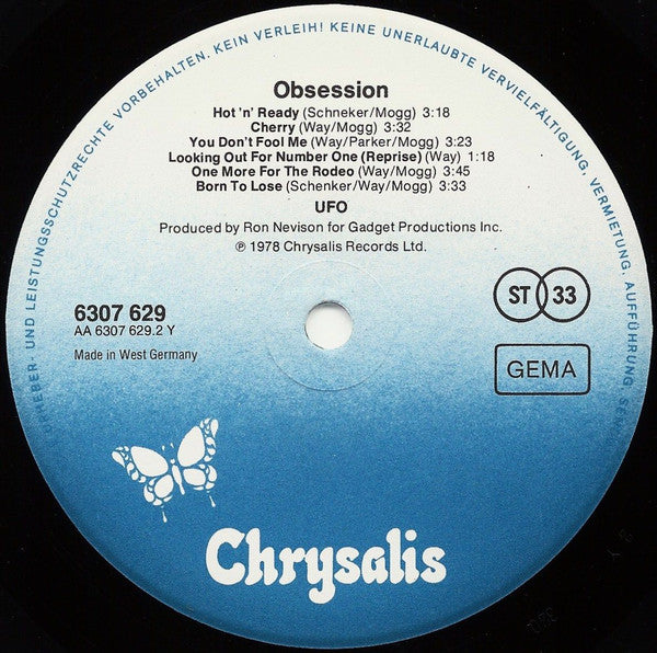 UFO (5) : Obsession (LP, Album)