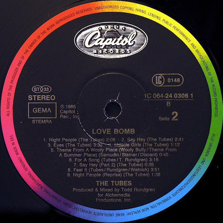 The Tubes : Love Bomb (LP, Album)