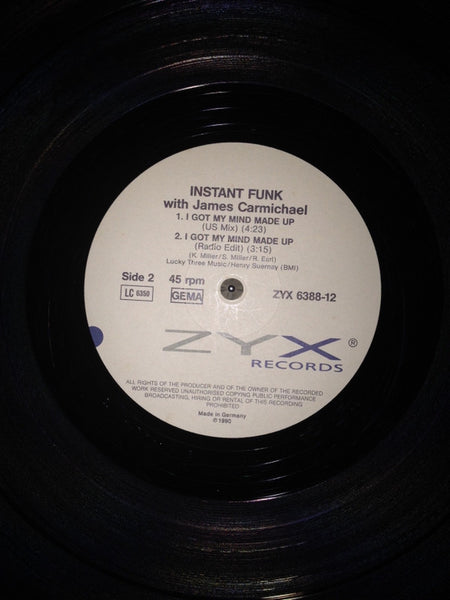 Instant Funk With James Carmichael (2) : I Got My Mind Made Up (12", Single)