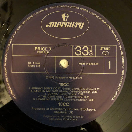 10cc : 10cc (LP, Album, RE)