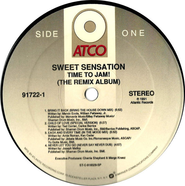 Sweet Sensation : Time To Jam! (The Remix Album) (LP, Album)