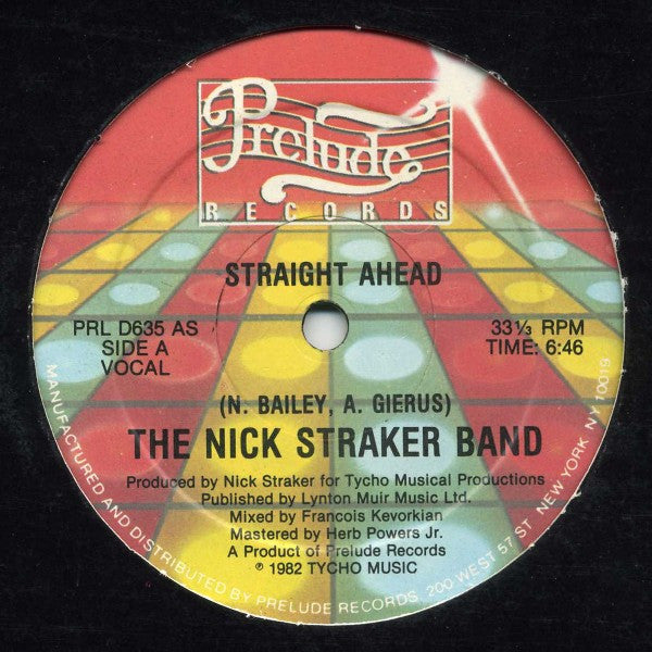 Nick Straker Band : Straight Ahead (12")