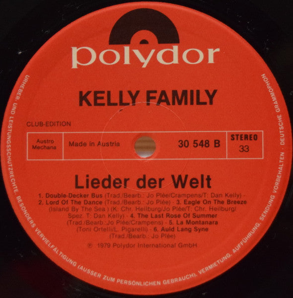 The Kelly Family : Lieder Der Welt (LP, Album, Club)