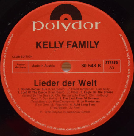The Kelly Family : Lieder Der Welt (LP, Album, Club)