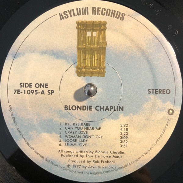 Blondie Chaplin : Blondie Chaplin (LP, Album, Spe)
