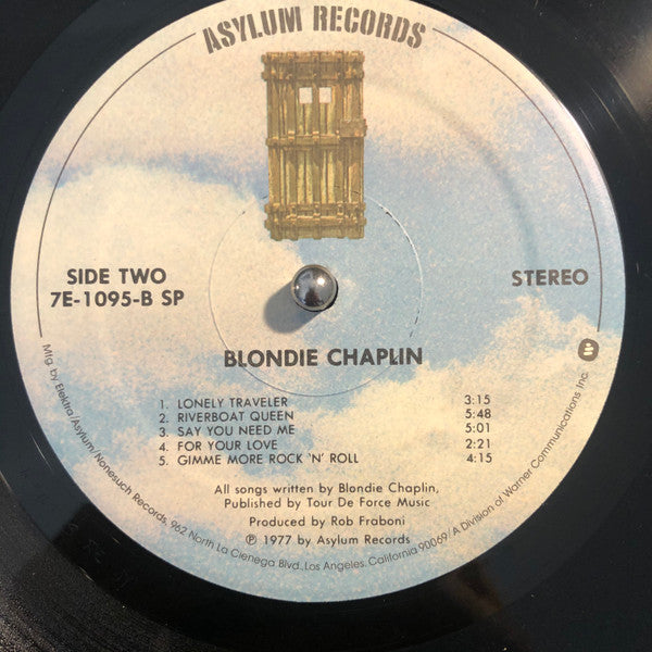 Blondie Chaplin : Blondie Chaplin (LP, Album, Spe)