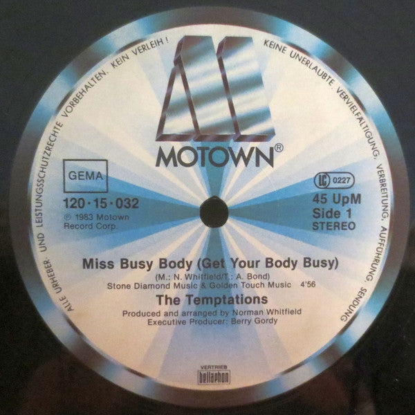 The Temptations : Miss Busy Body (12", Maxi)