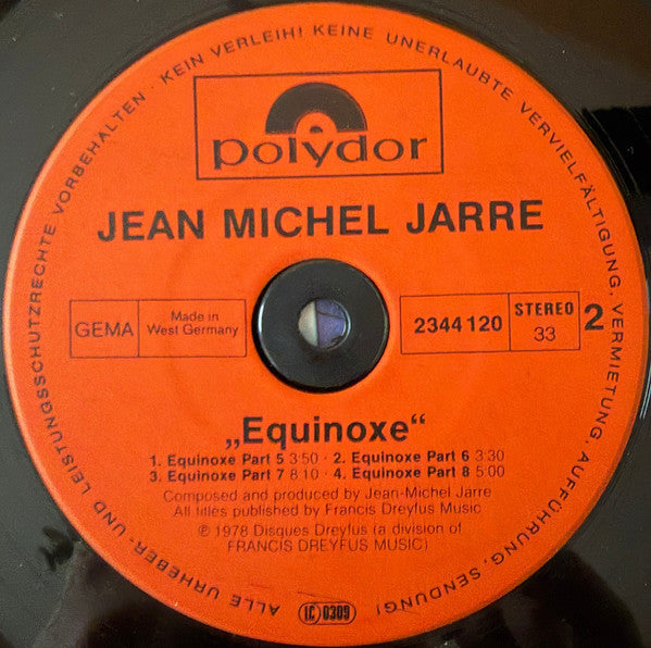 Jean-Michel Jarre : Equinoxe (LP, Album, RP, Inj)