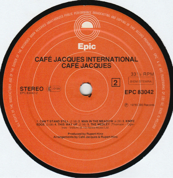 Café Jacques : Café Jacques International (LP, Album)