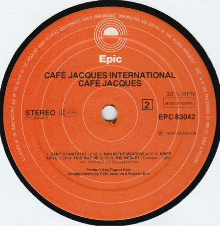 Café Jacques : Café Jacques International (LP, Album)