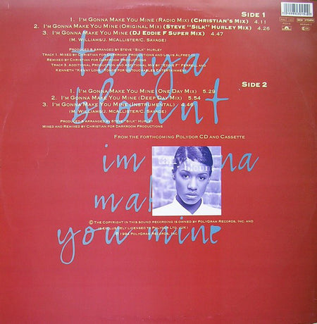 Tanya Blount : I'm Gonna Make You Mine (12")