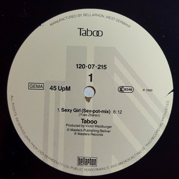 Taboo (17) : Sexy Girl (12", Maxi)