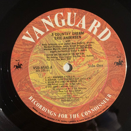 Eric Andersen (2) : A Country Dream (LP, Album, RE)